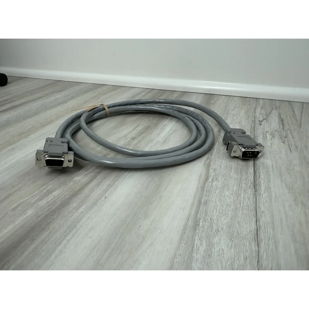 Lot Of 5 6ft DB9 Male to DB9 Female Serial RS-232 Cable – Gray